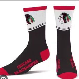 NHL Chicago Blackhawks Men's Large 8-13 Moisture Wicking Socks New With Tags